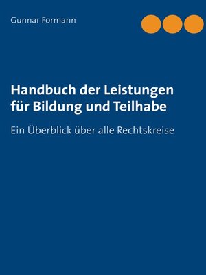 cover image of Handbuch der Leistungen für Bildung und Teilhabe